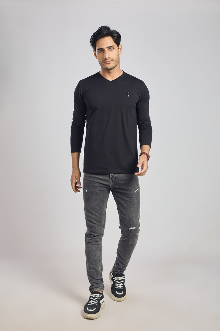 V Neck 4 Way Lycra Fabric