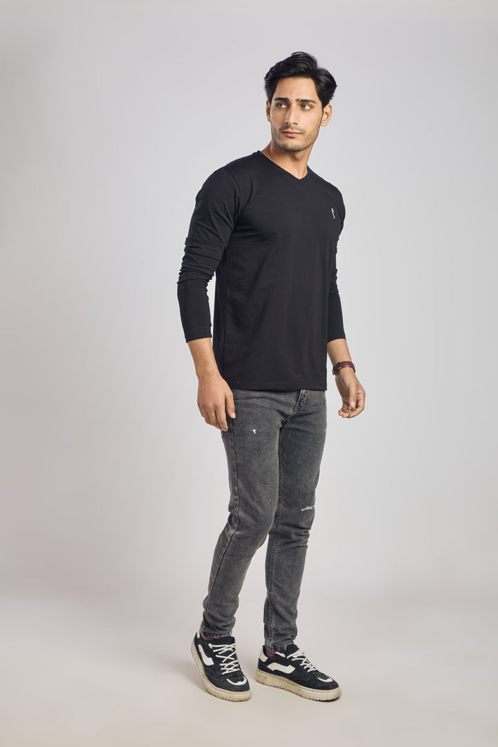 V Neck 4 Way Lycra Fabric