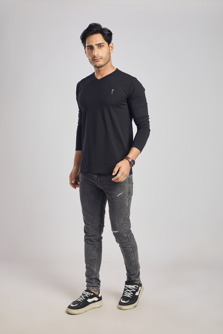 V Neck 4 Way Lycra Fabric