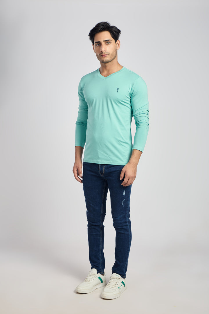 V Neck 4 Way Lycra Fabric