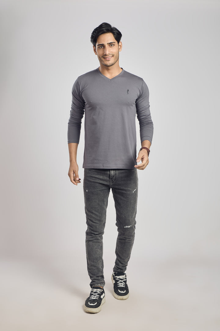 V Neck 4 Way Lycra Fabric