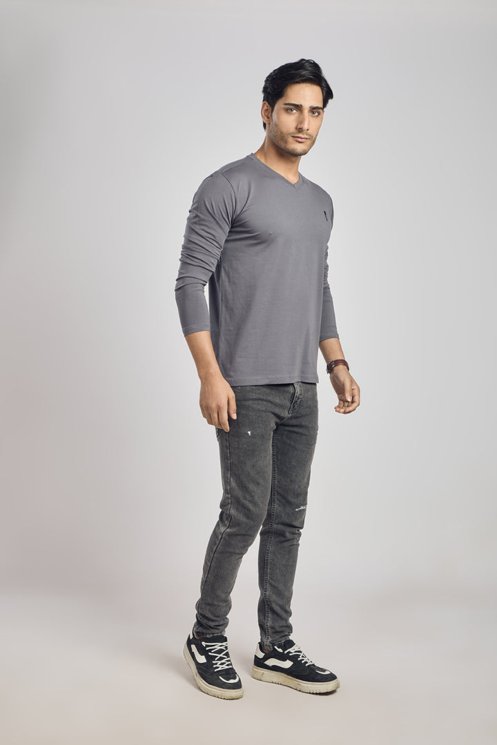 V Neck 4 Way Lycra Fabric