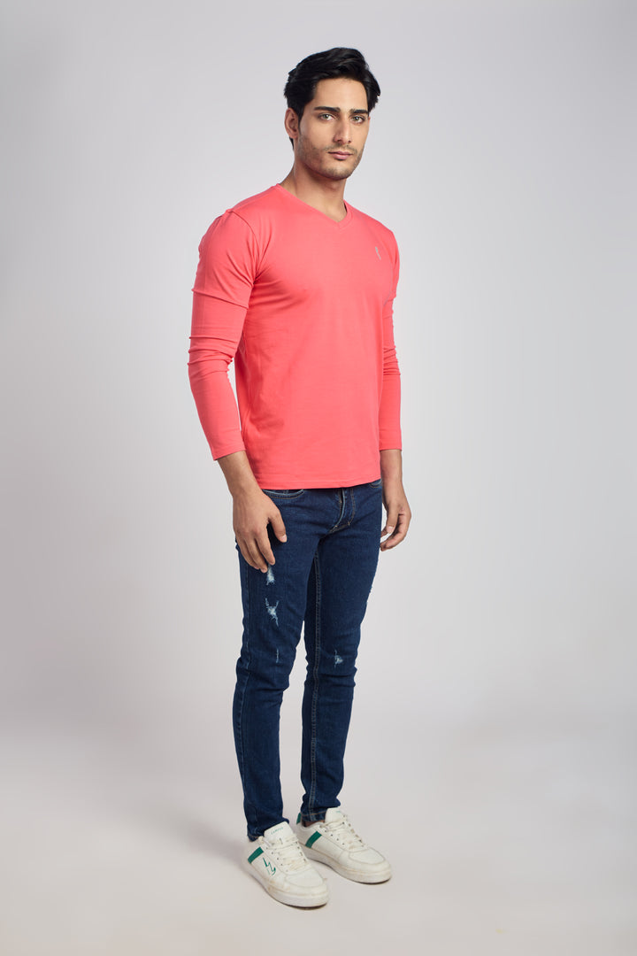 V Neck 4 Way Lycra Fabric