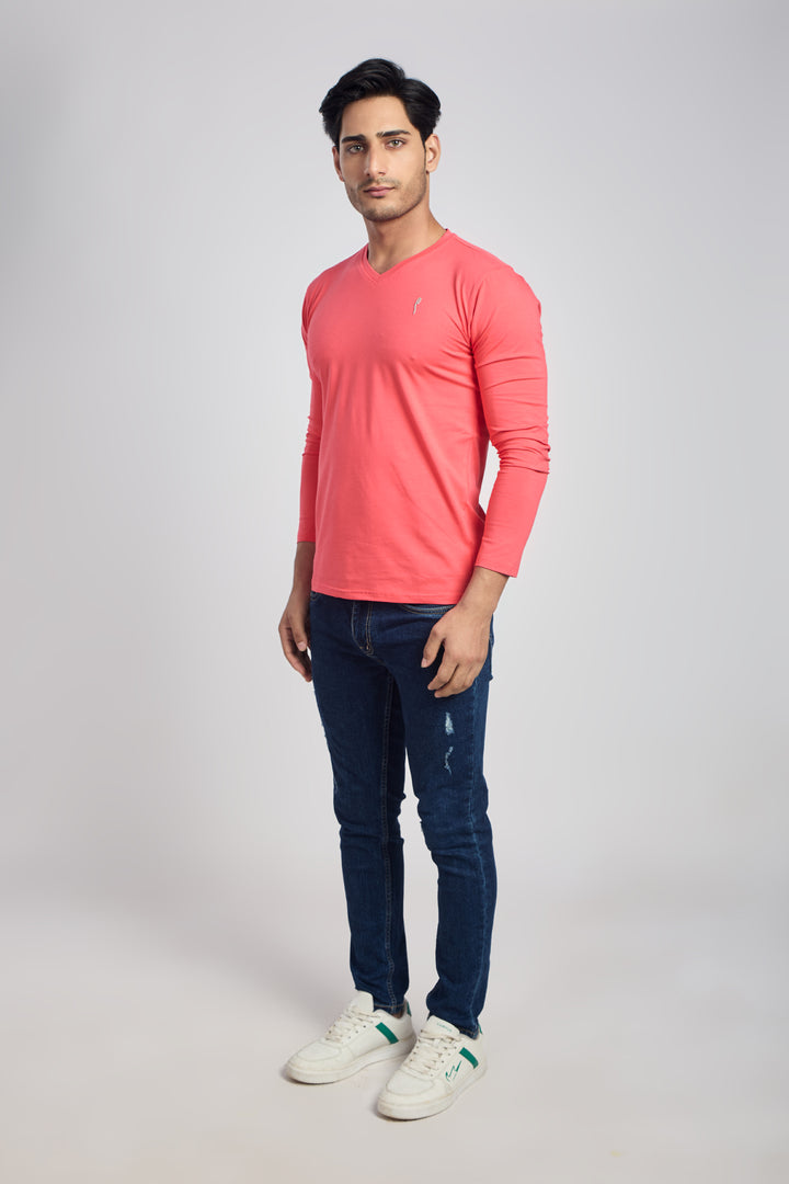 V Neck 4 Way Lycra Fabric