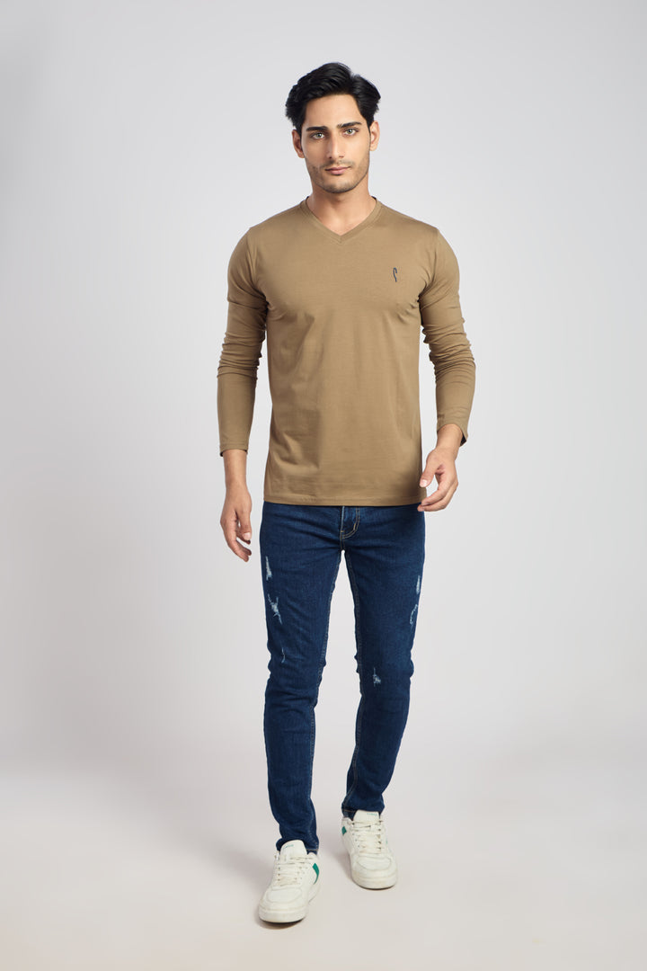 V Neck 4 Way Lycra Fabric