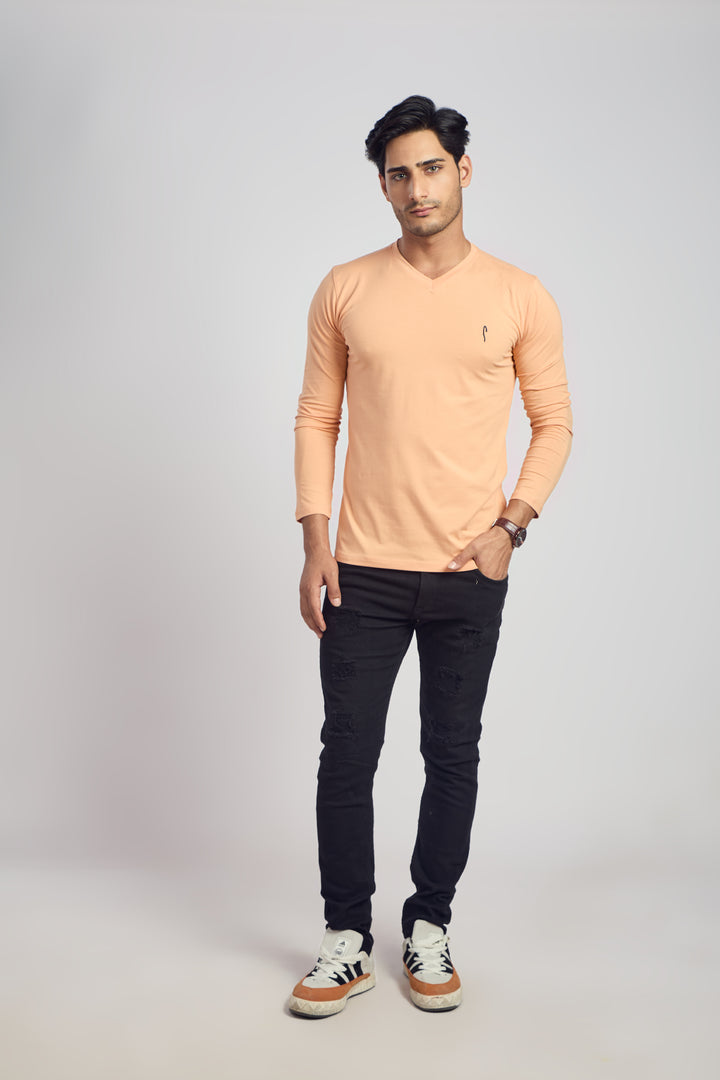 V Neck 4 Way Lycra Fabric