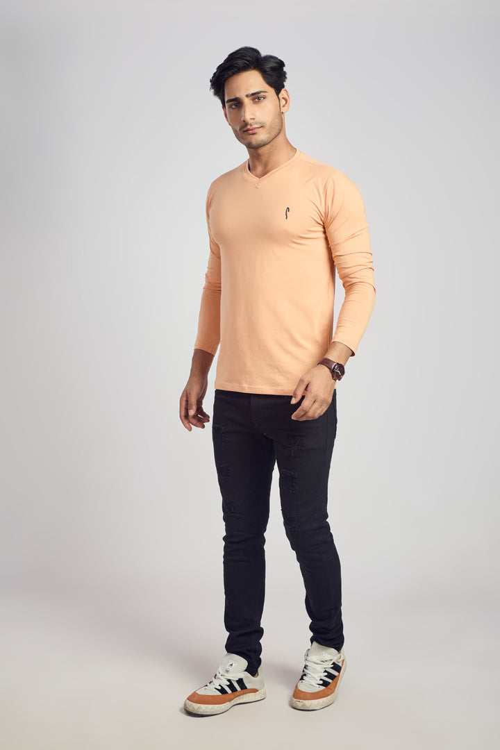 V Neck 4 Way Lycra Fabric