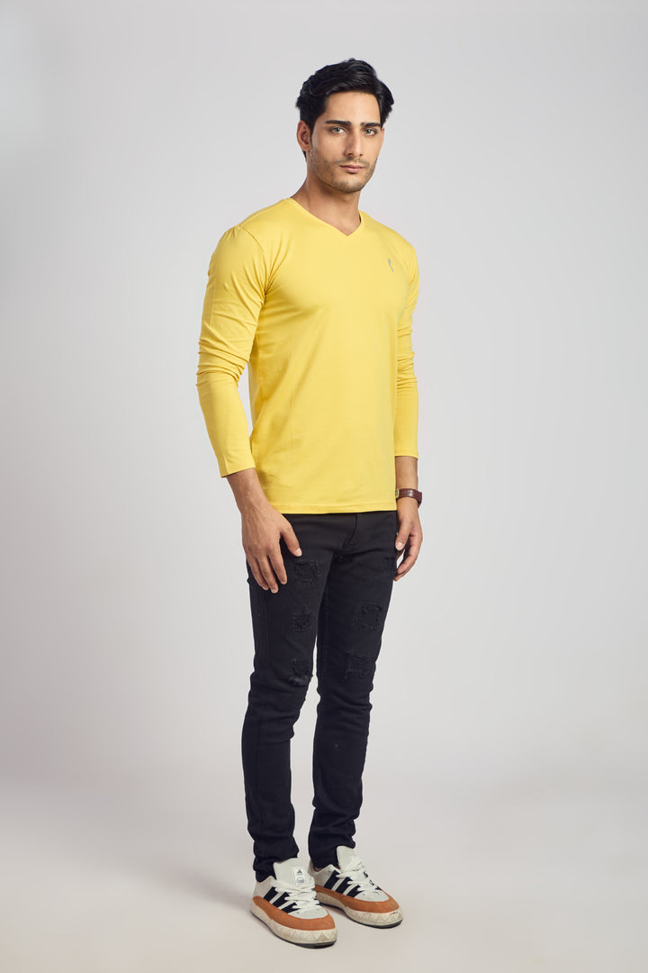 V Neck 4 Way Lycra Fabric