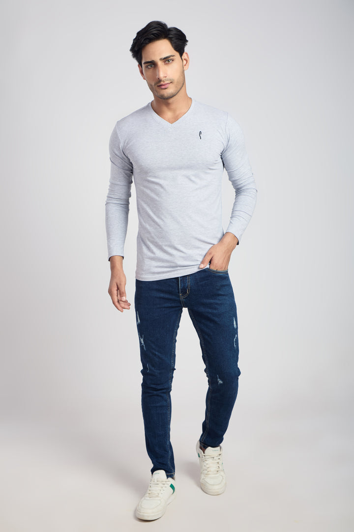 V Neck 4 Way Lycra Fabric