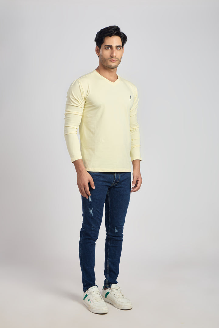 V Neck 4 Way Lycra Fabric