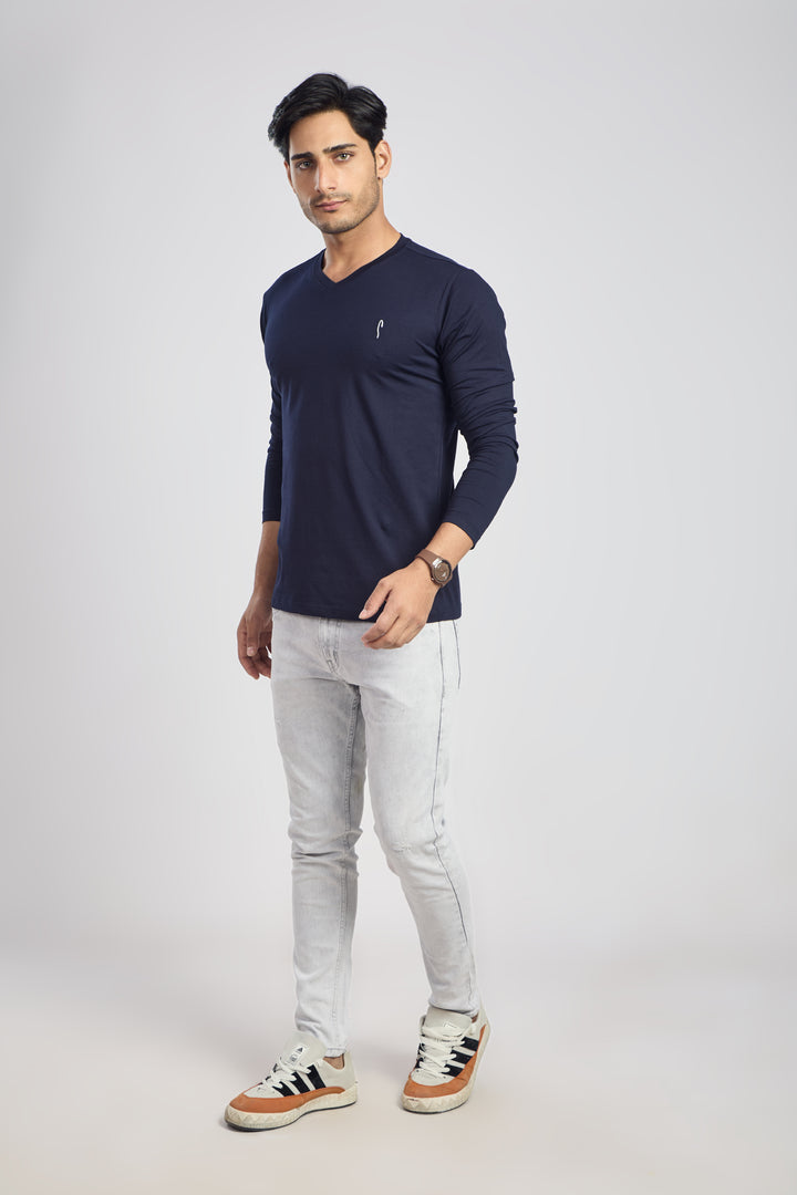 V Neck 4 Way Lycra Fabric