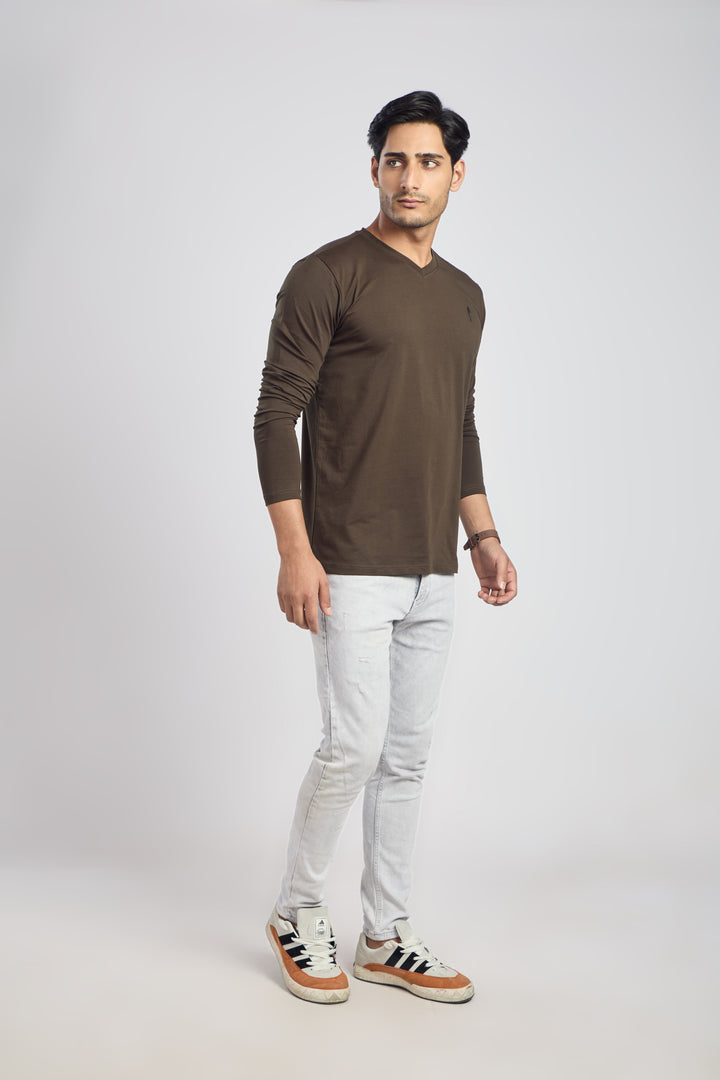 V Neck 4 Way Lycra Fabric