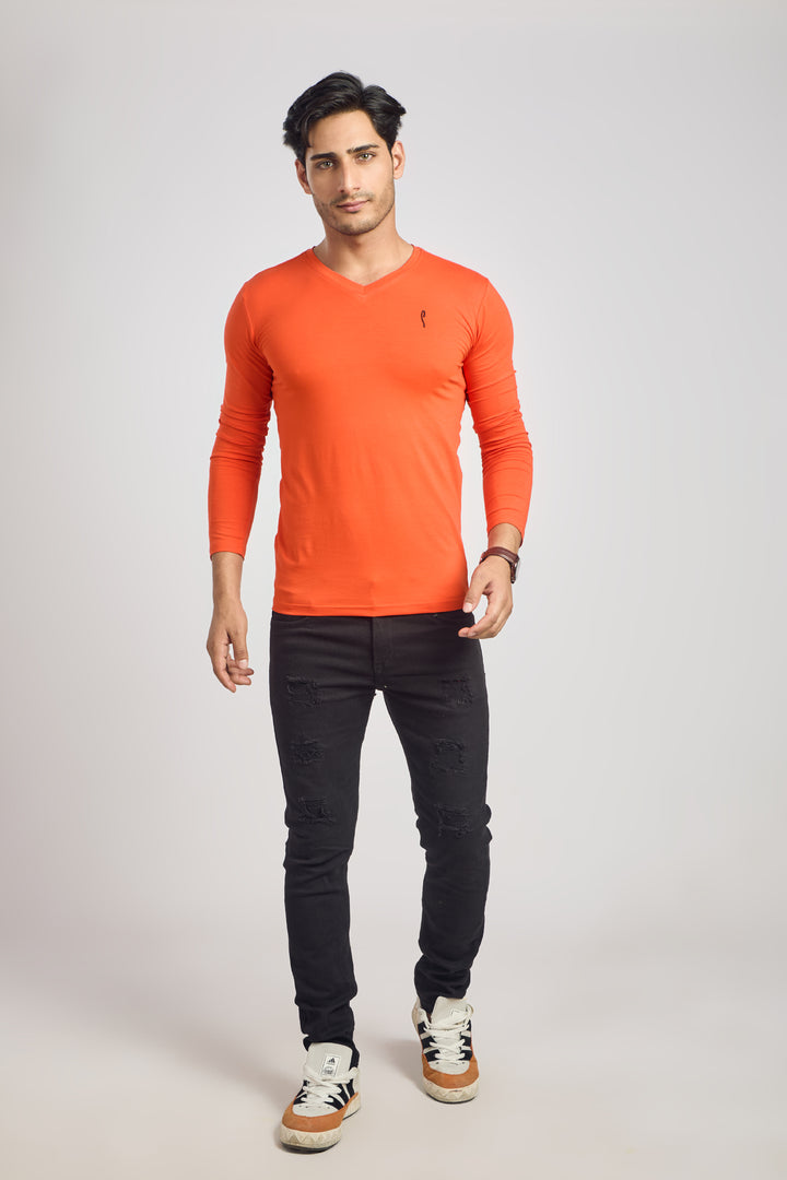 V Neck 4 Way Lycra Fabric