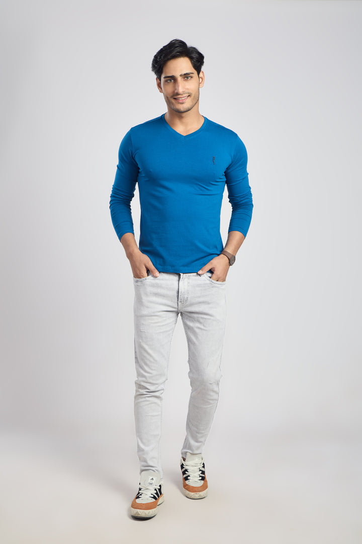 V Neck 4 Way Lycra Fabric