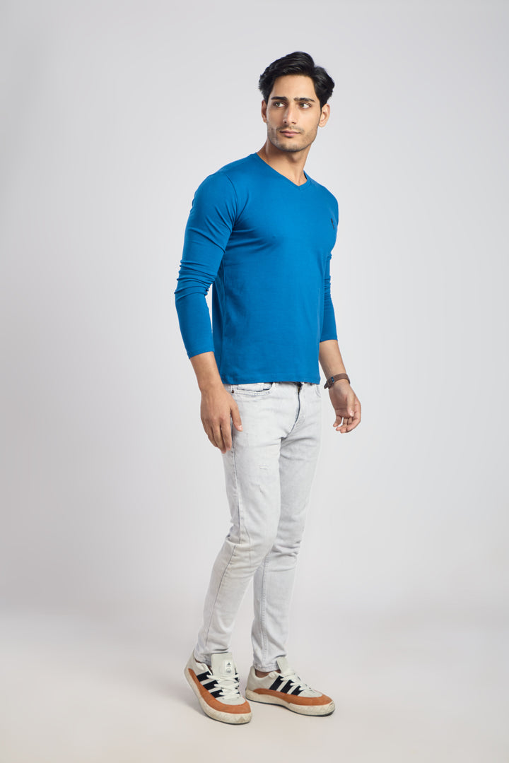 V Neck 4 Way Lycra Fabric