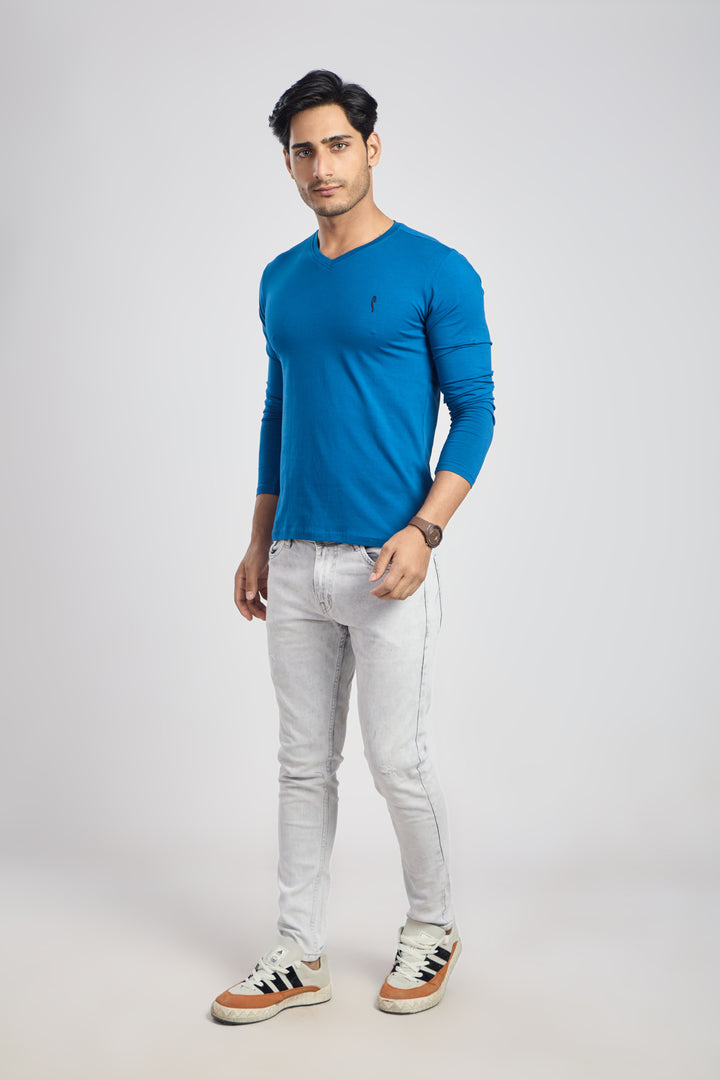 V Neck 4 Way Lycra Fabric