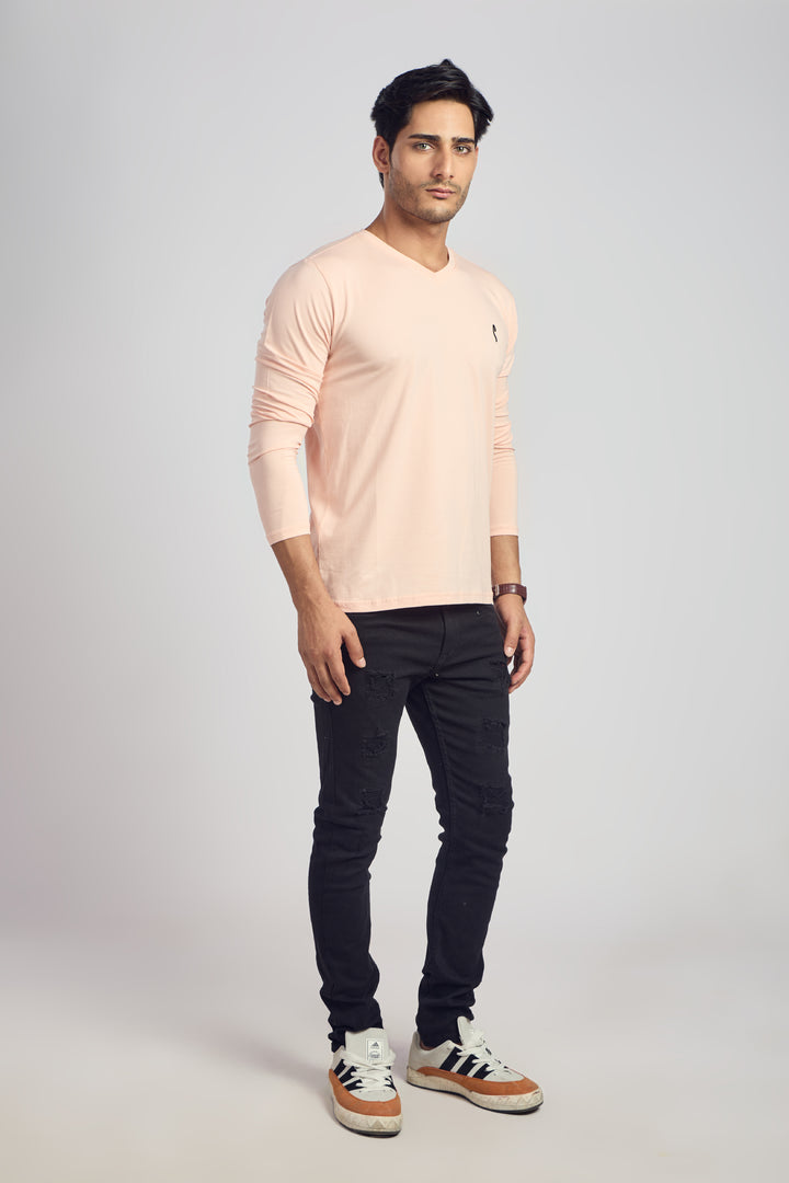 V Neck 4 Way Lycra Fabric