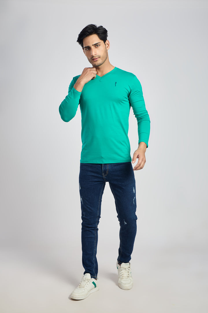 V Neck 4 Way Lycra Fabric