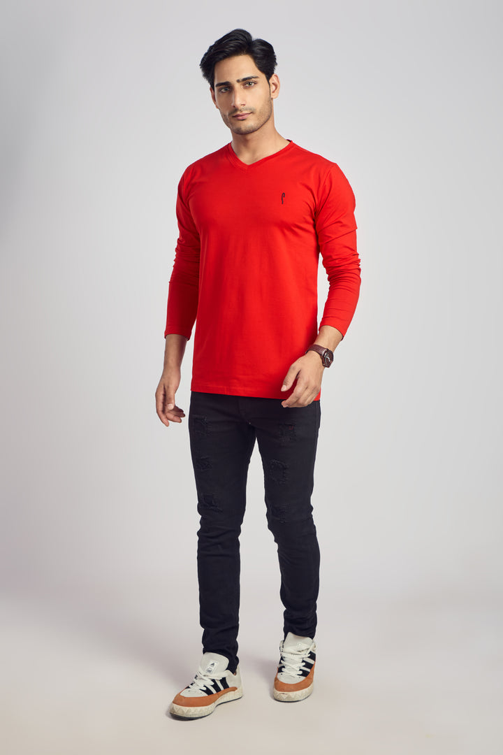 V Neck 4 Way Lycra Fabric