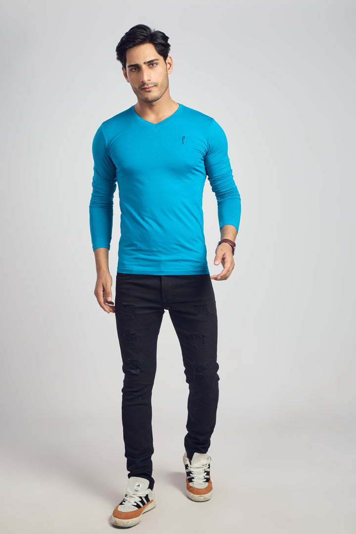 V Neck 4 Way Lycra Fabric