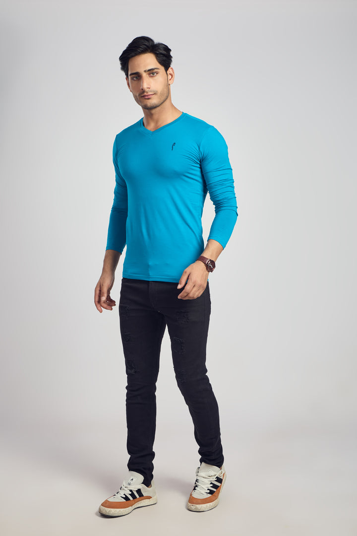 V Neck 4 Way Lycra Fabric